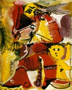 Picasso, Remrandtesk Beti ve Cupid, Mougnis, 19 Şubat 1969, Tuval üzerine yağlıboya,  162 x 130, Picasso Collection, Lucerne 